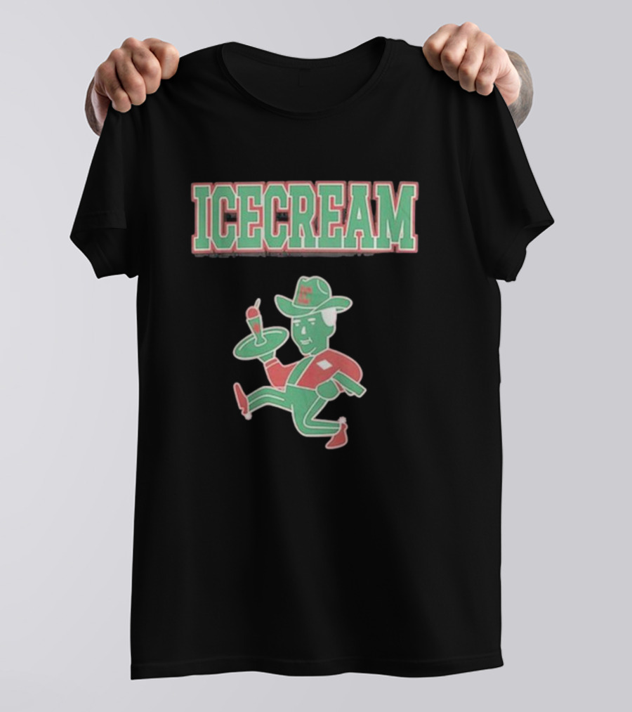 ICECREAM Retro Cowboy Dessert T-Shirt
