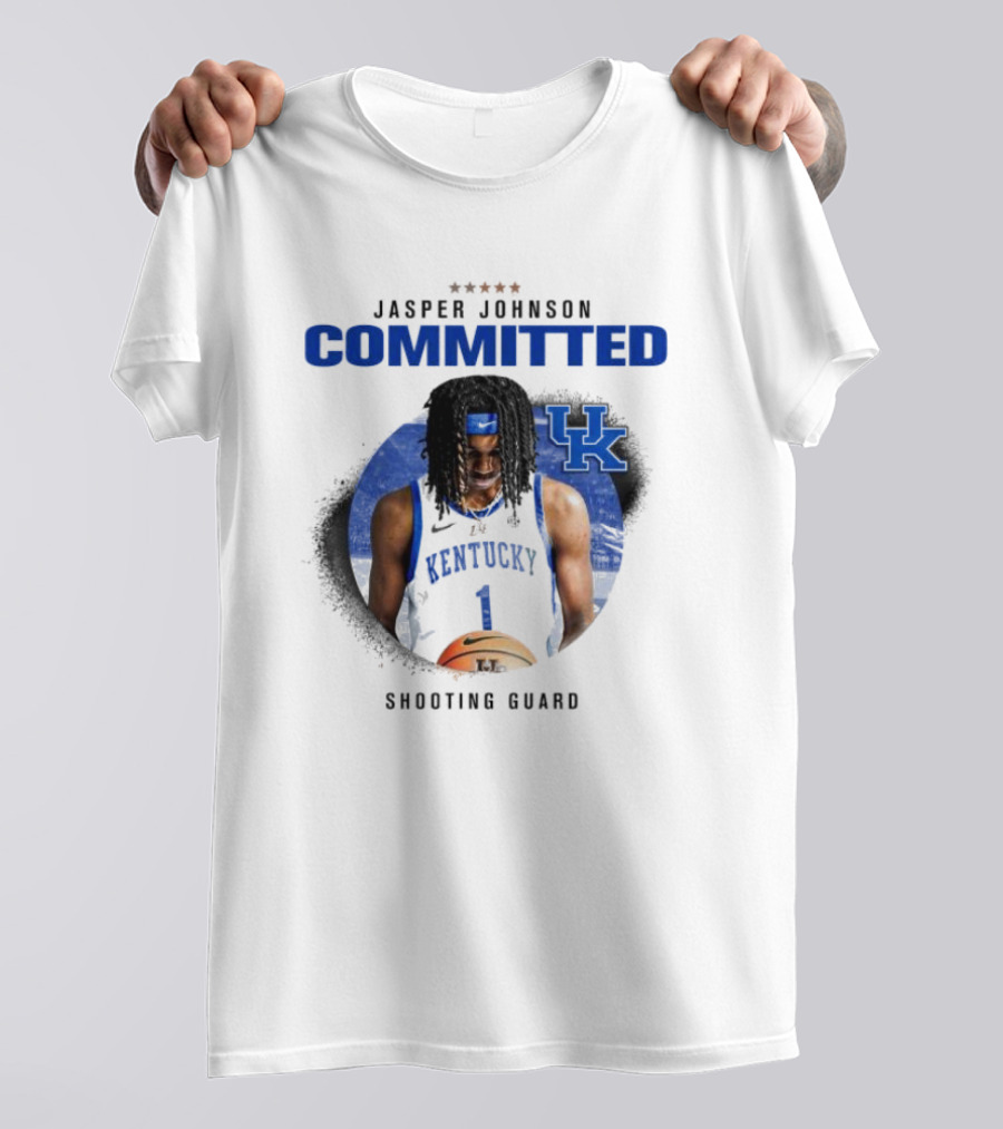 Jasper Johnson Committed Shooting Guard Kentucky Basketball T-Shirt