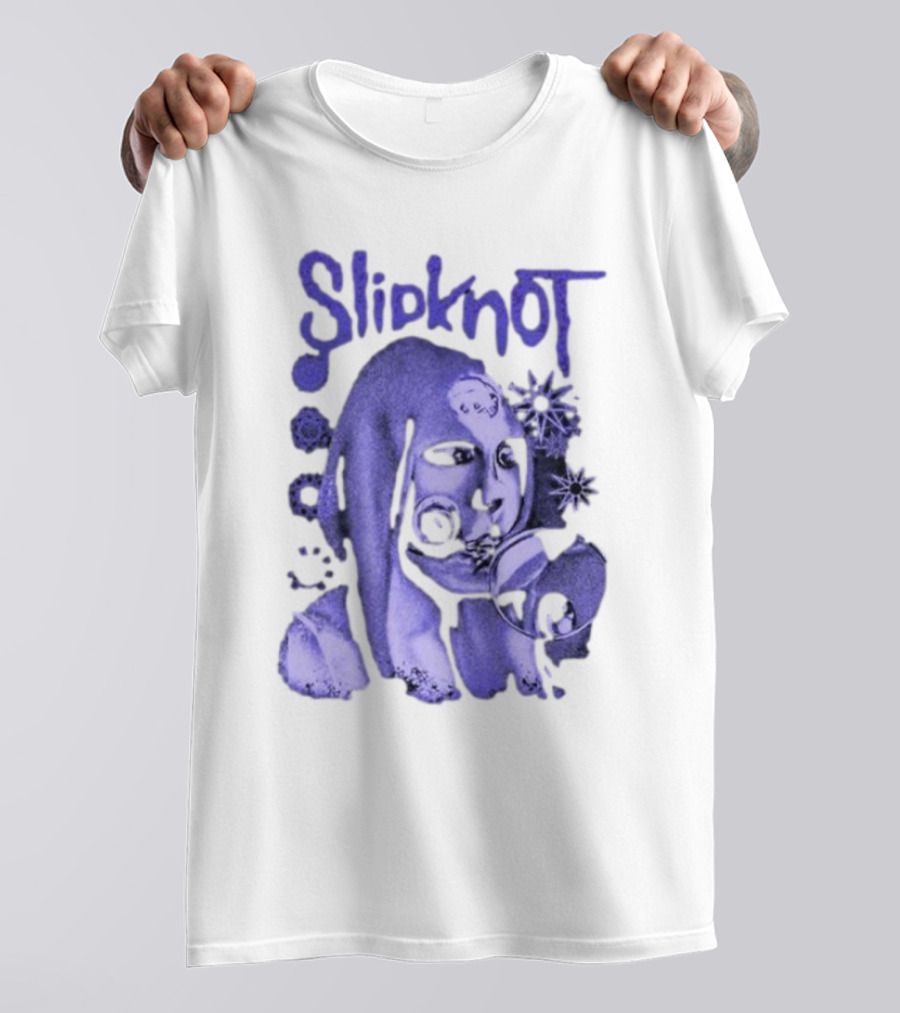 Slipknot Inbetween Shapes Abstract Masked Figure With Geometric T-Shirt