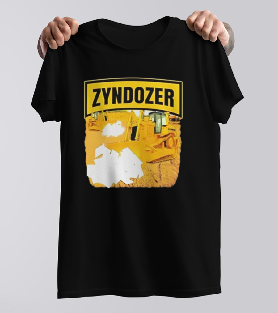 Zyndozer Funny Ahh Tees Bulldozer Image T-Shirt
