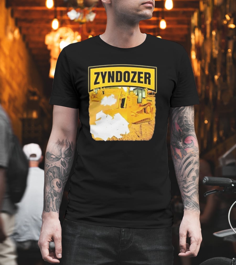 Zyndozer Funny Ahh Tees Bulldozer Image T-Shirt