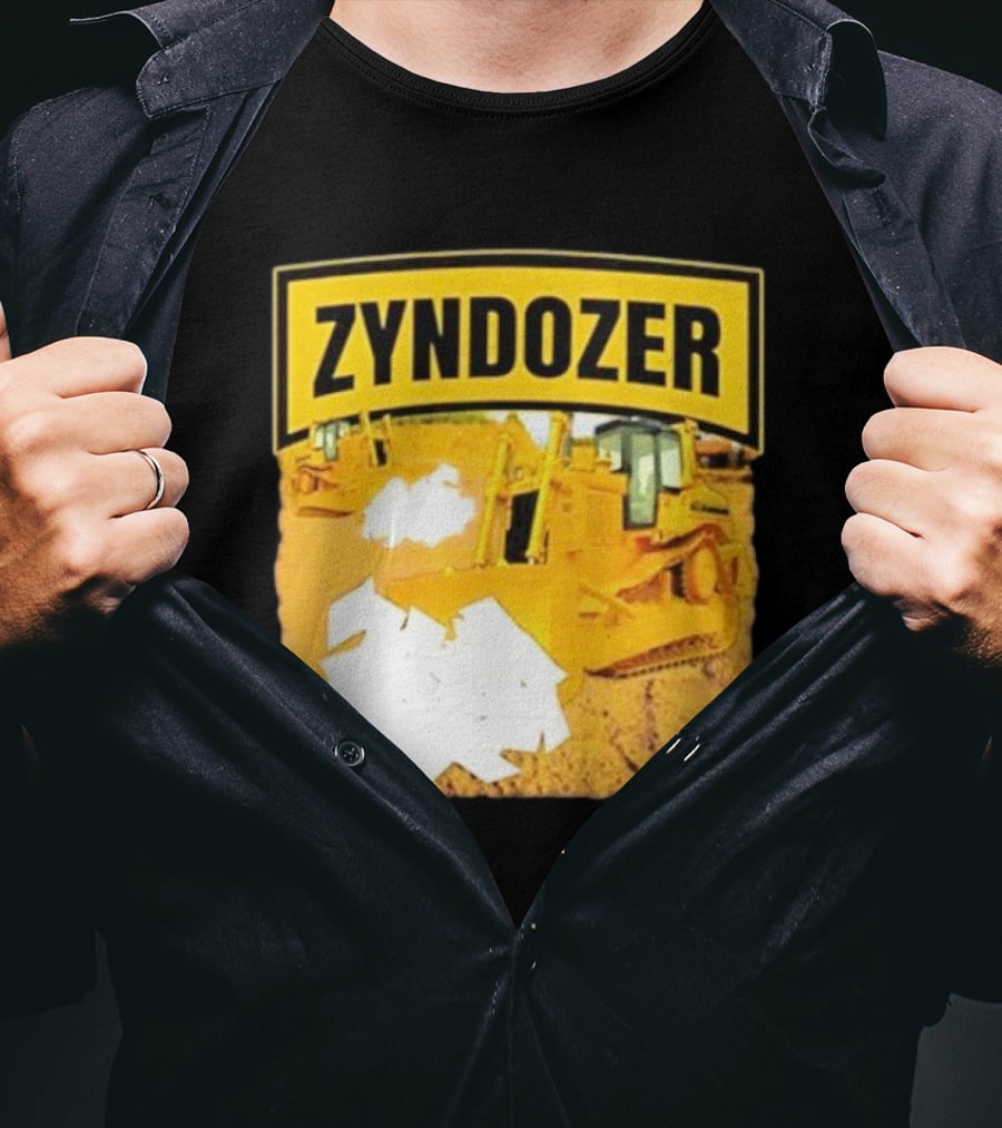 Zyndozer Funny Ahh Tees Bulldozer Image T-Shirt