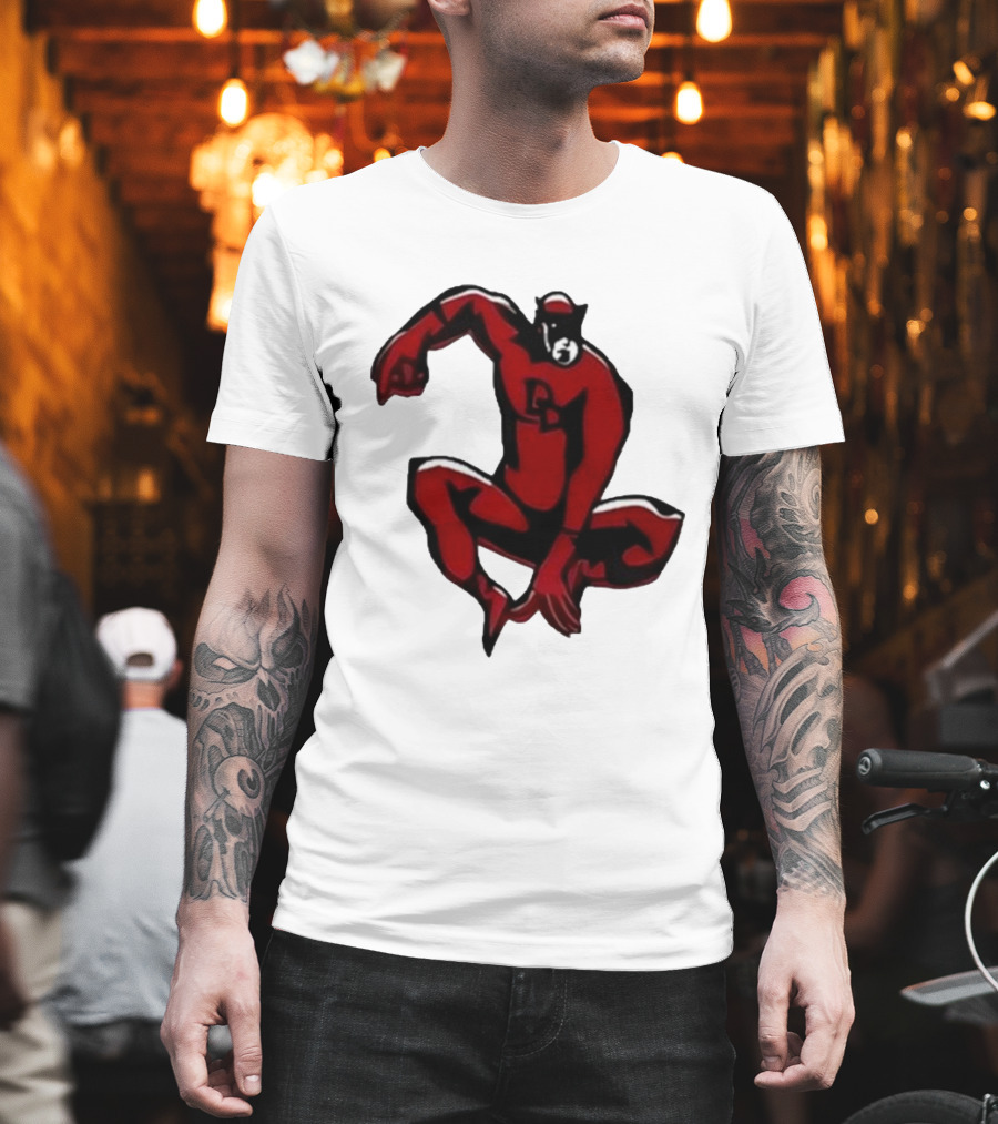 Charlie Cox Daredevil Red Suit Classic Marvel Hero T-Shirt