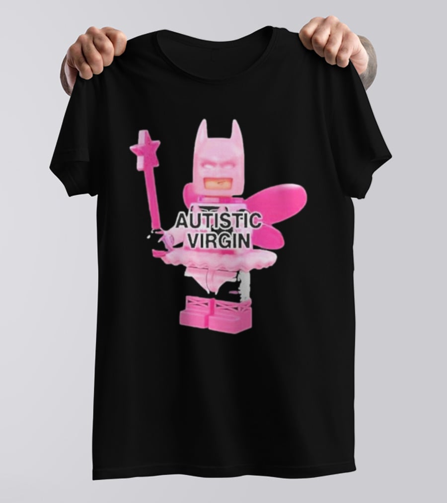 Autistic Virgin Pink Lego Fairy Batman T-Shirt