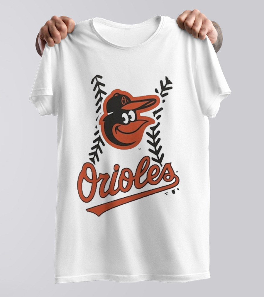 Baltimore Orioles Logo Personalized Name And Number Fastball T-Shirt