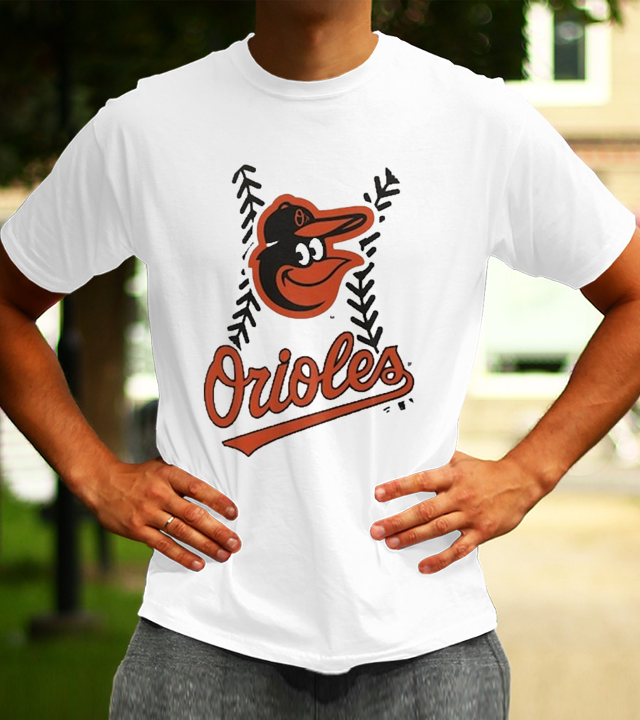 Baltimore Orioles Logo Personalized Name And Number Fastball T-Shirt
