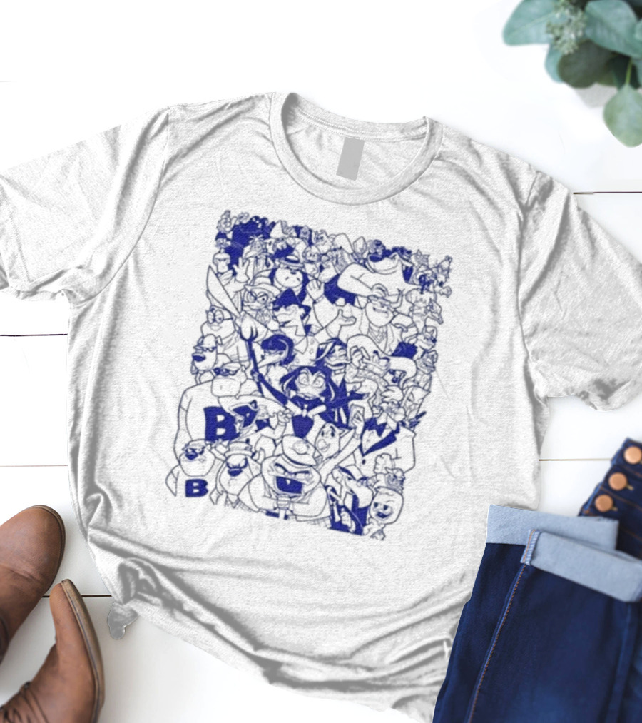 Duck Villains Dark Blue Ensemble By Brian Danger T-Shirt