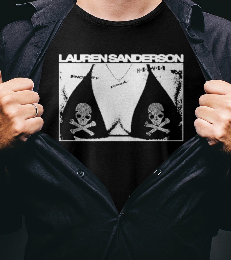 LAUREN SANDERSON SINCERITY SKULL BOOB HELL YEAH T-Shirt
