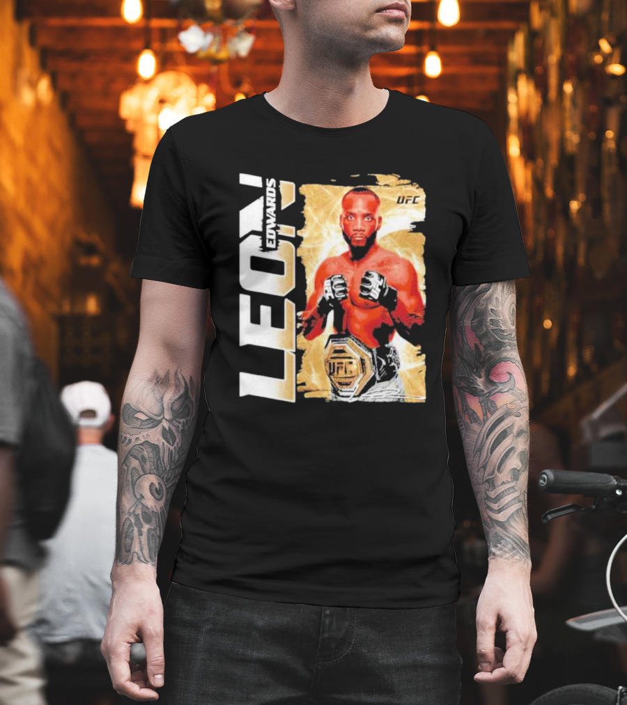 LEON EDWARDS UFC Champion Pose T-Shirt
