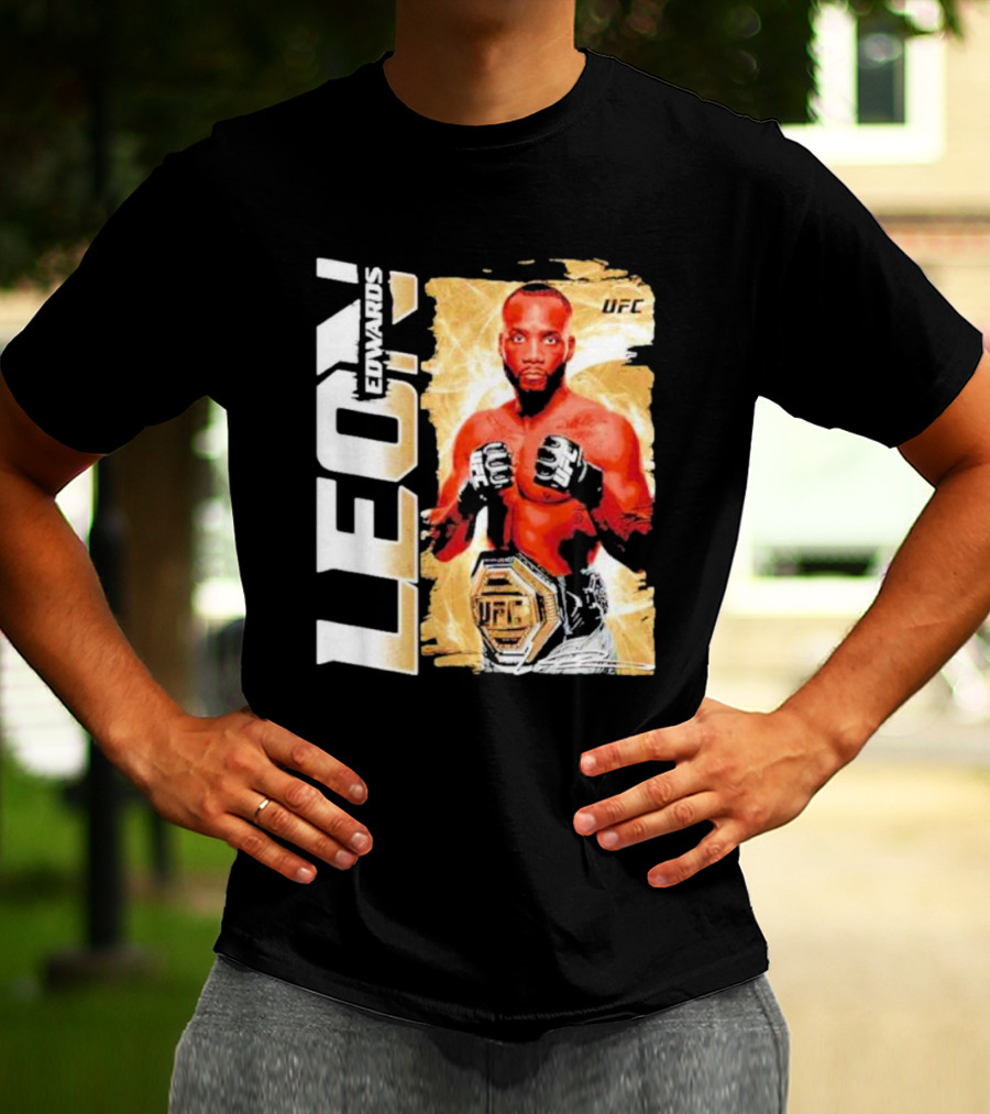 LEON EDWARDS UFC Champion Pose T-Shirt