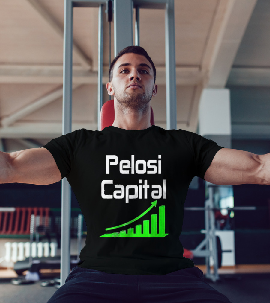 Liathetrader Pelosi Capital Green Arrow Graph T-Shirt