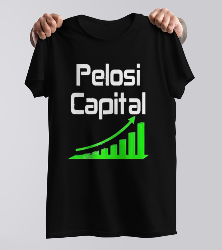 Liathetrader Pelosi Capital Green Arrow Graph T-Shirt