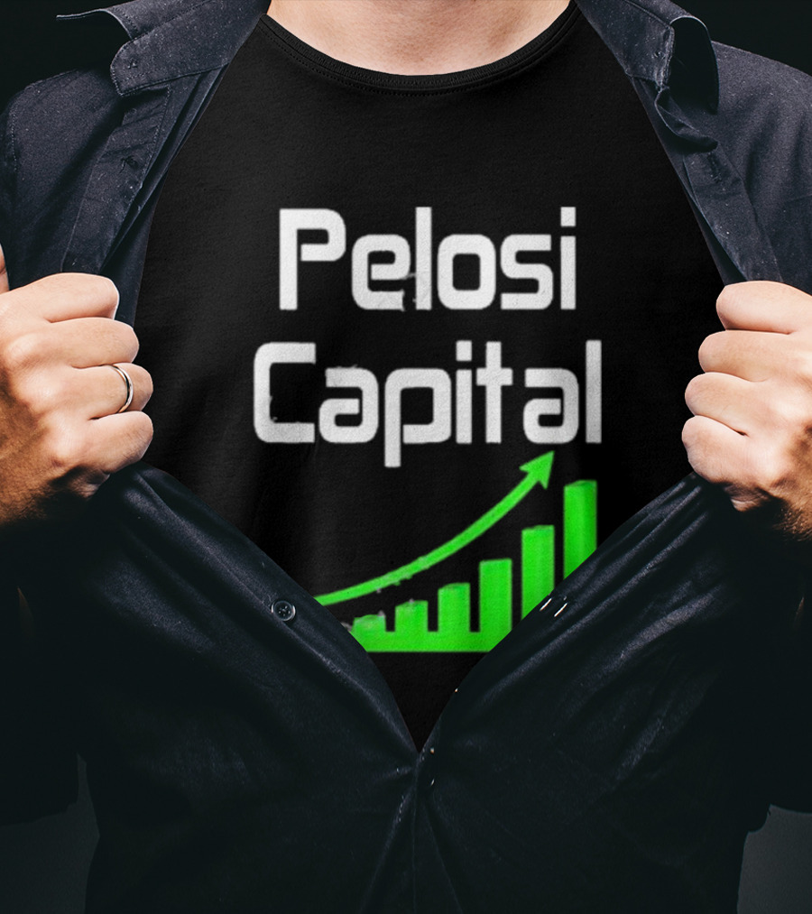 Liathetrader Pelosi Capital Green Arrow Graph T-Shirt