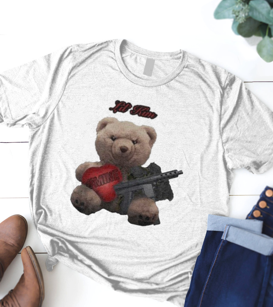 Lil Kim #Mine Teddy Bear With Gun T-Shirt