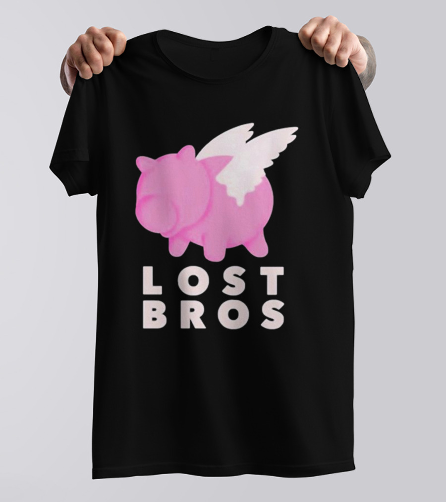 Lost Bros When Hamm Flies Pig With Wings T-Shirt