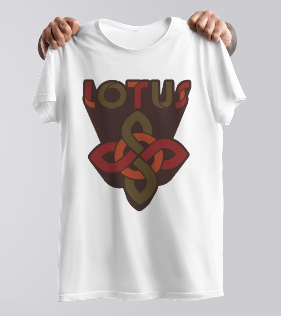 Lotus Celtic Knot Brown Red Green T-Shirt