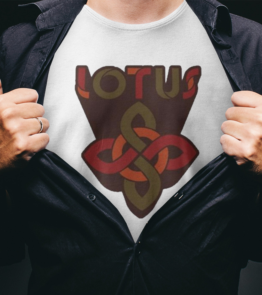 Lotus Celtic Knot Brown Red Green T-Shirt