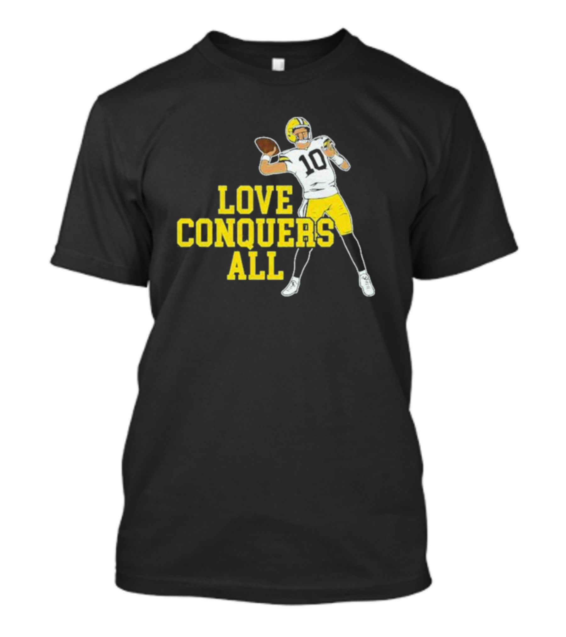 Love Conquers All Bo Nix Oregon Ducks Football Quarterback T-Shirt