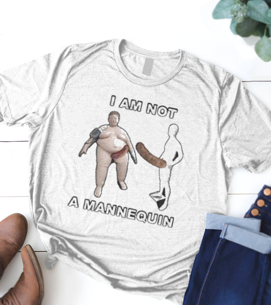 Lucca International Store I Am Not A Mannequin Sausages T-Shirt