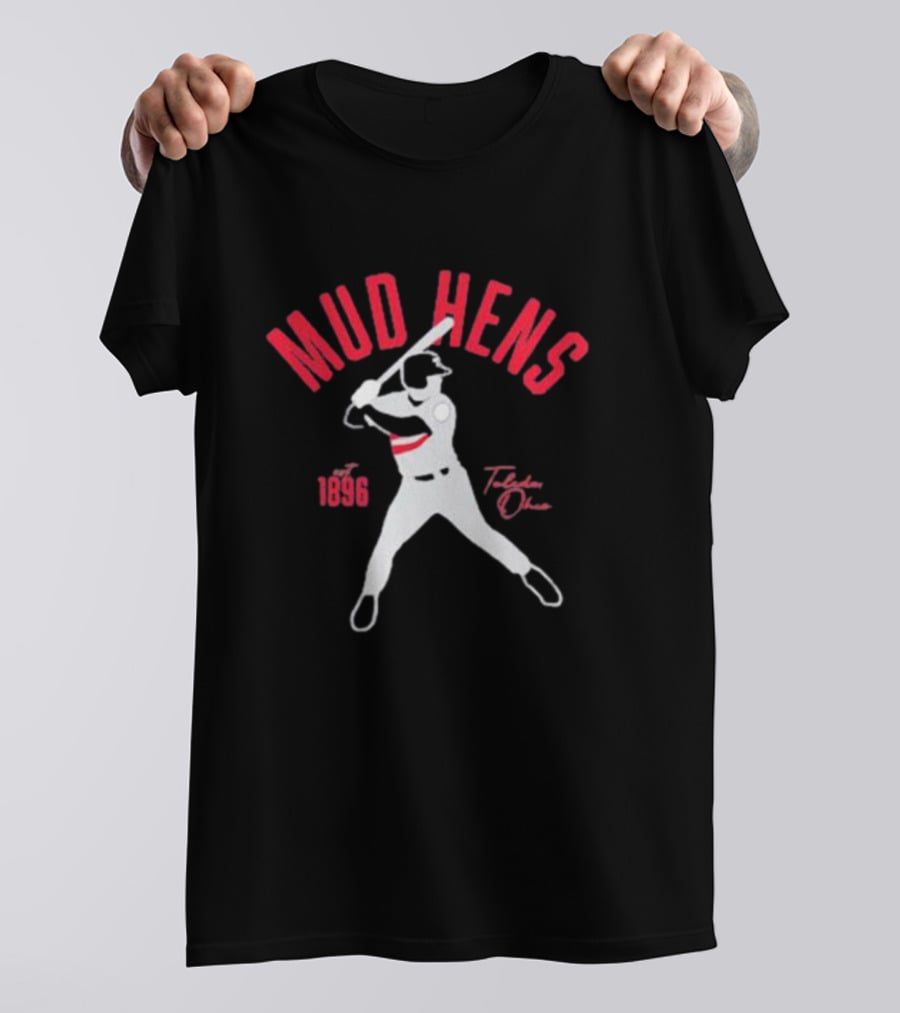 Mud Hens 1896 Toledo Ohio Baseball Player T-Shirt