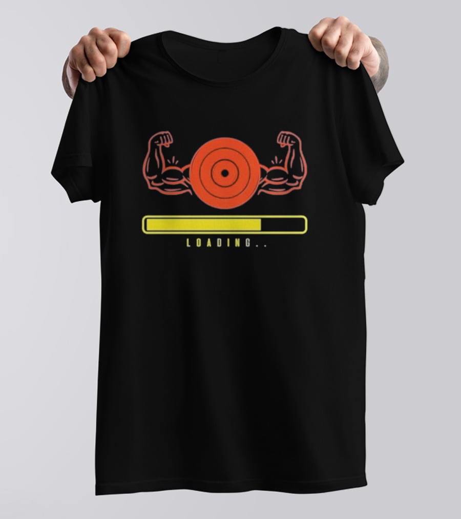 Muscles Loading Bodybuilding Workout Target Humor T-Shirt