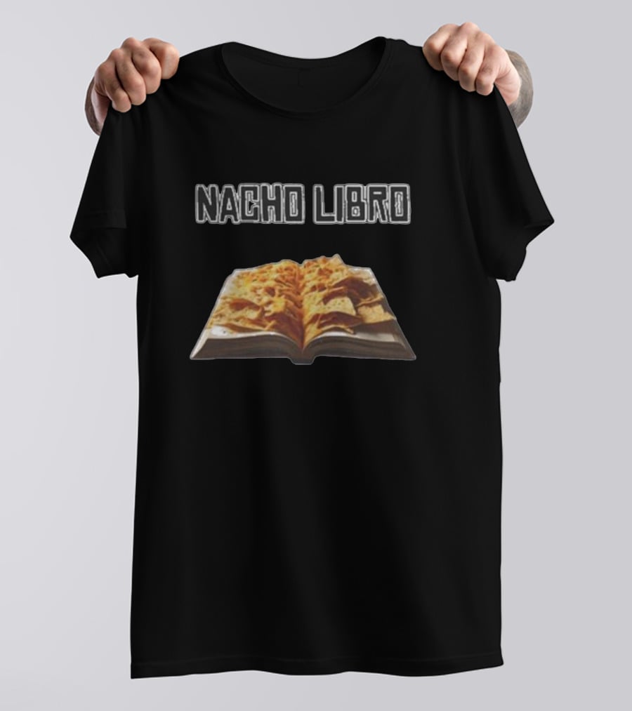 Nacho Libro Open Book With Tortilla Chips T-Shirt