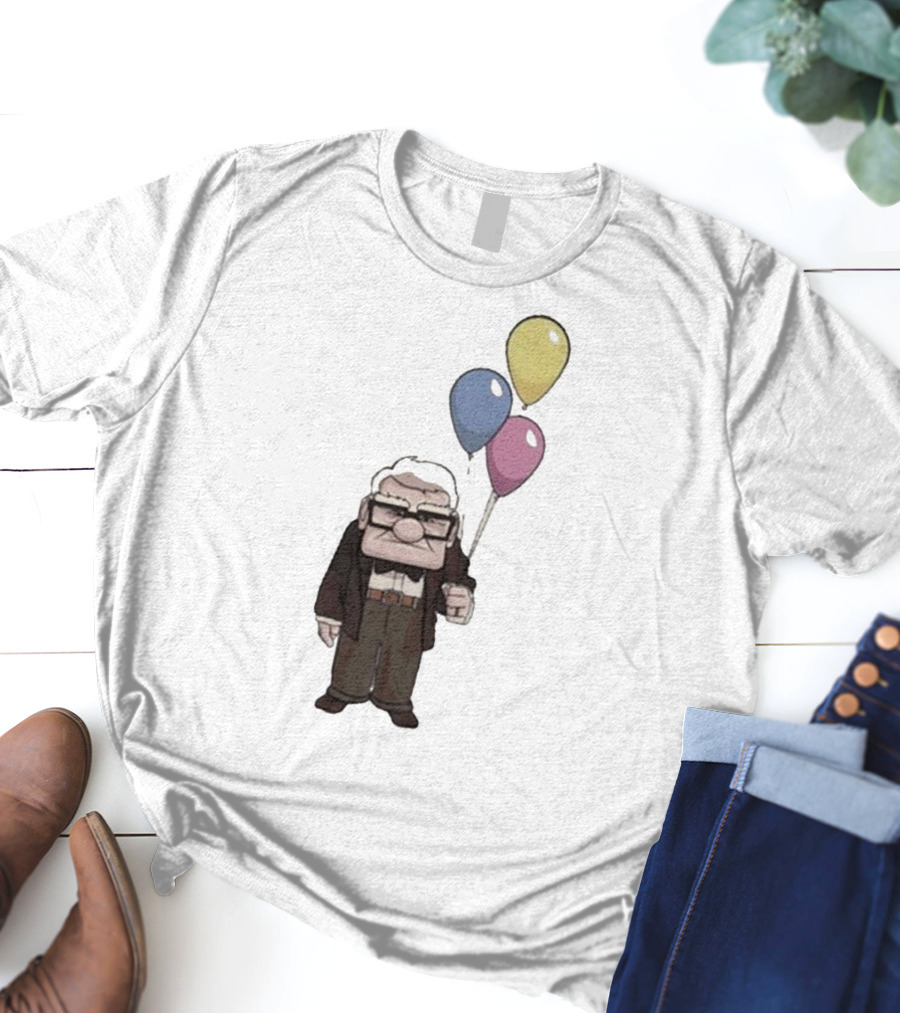 Nika Carl Fredricksen From Up Costume Geno Balloons Character T-Shirt