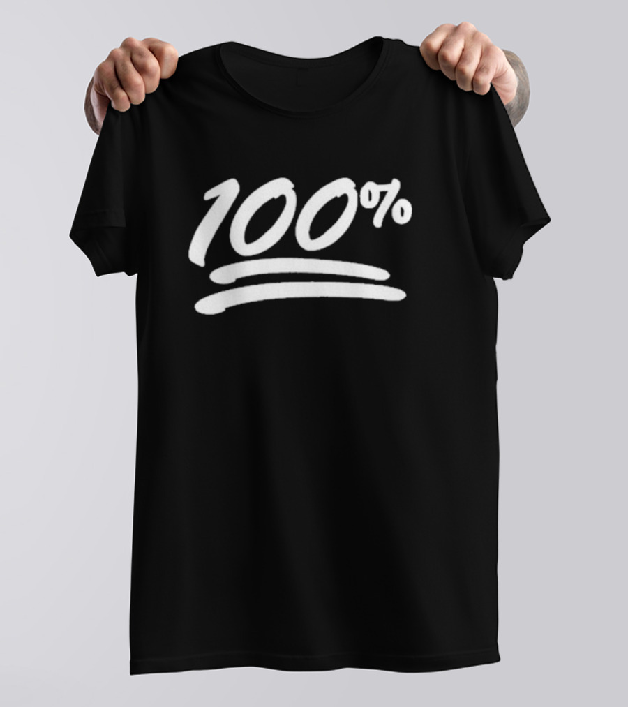 Not The Bee 100% Emoji Black T-Shirt