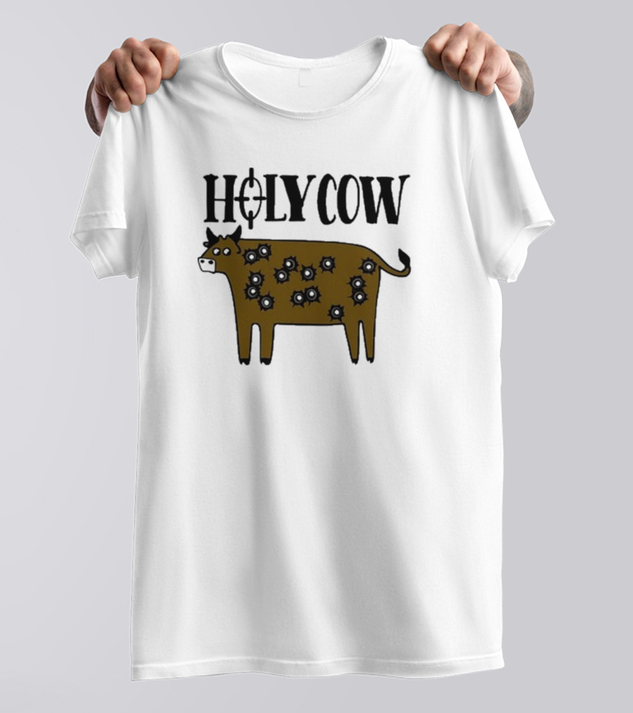 Kentucky Ballistics Holy Cow With Bullet Holes T-Shirt