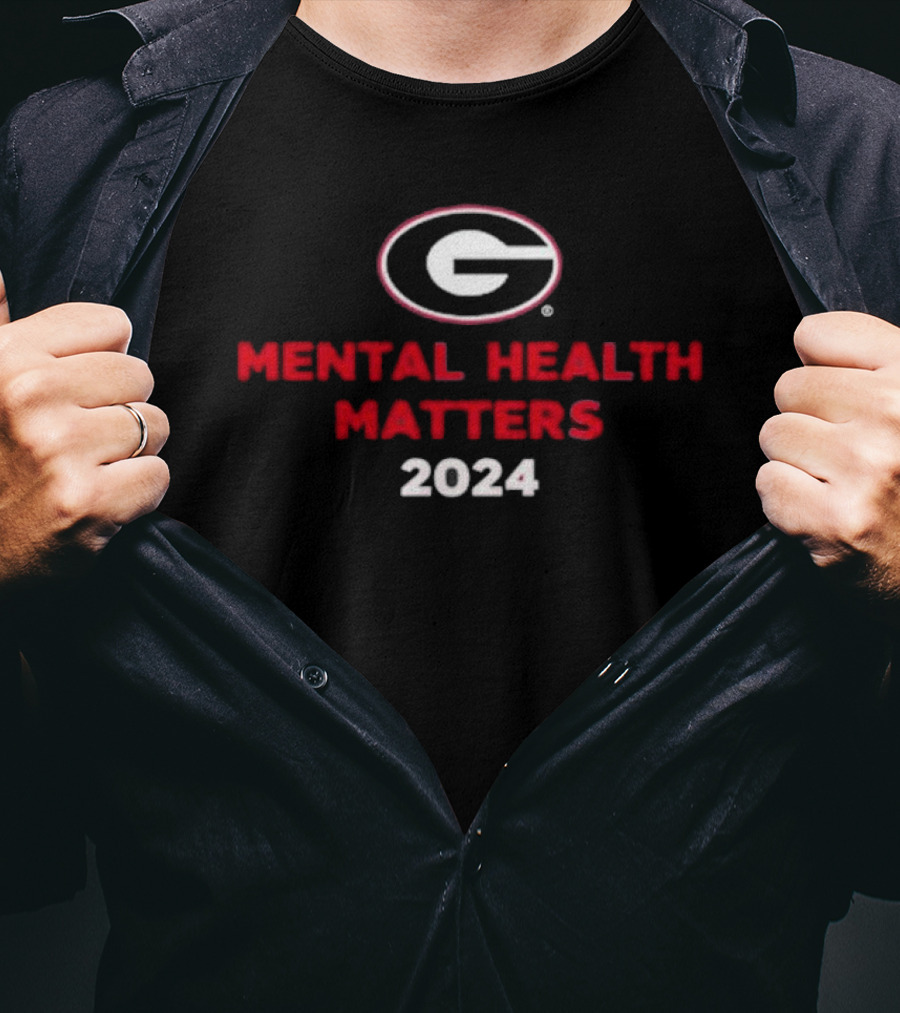 Georgia Bulldogs Mental Health Matters T-Shirt