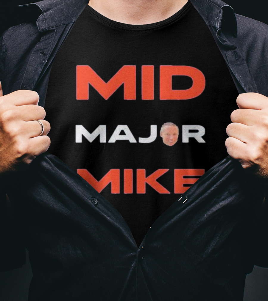 Mid Major Mike Sports Humor Face T-Shirt