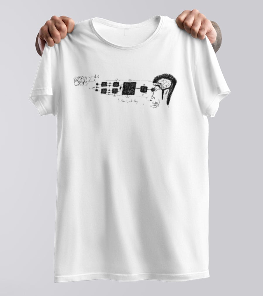 Morgaan 9 Hour Work Day Abstract Clock Face T-Shirt