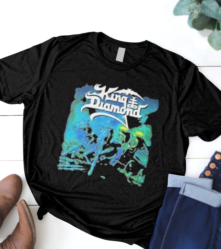 King Diamond Abigail Album Art Blue And Green T-Shirt