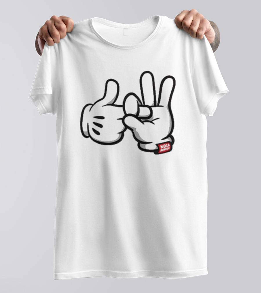 Koza Bobkov Noir Mickey Hand Sign T-Shirt