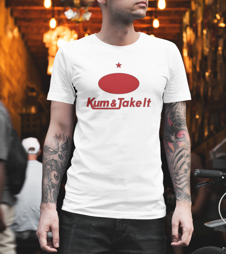 Kum And Take It Red Oval Star T-Shirt