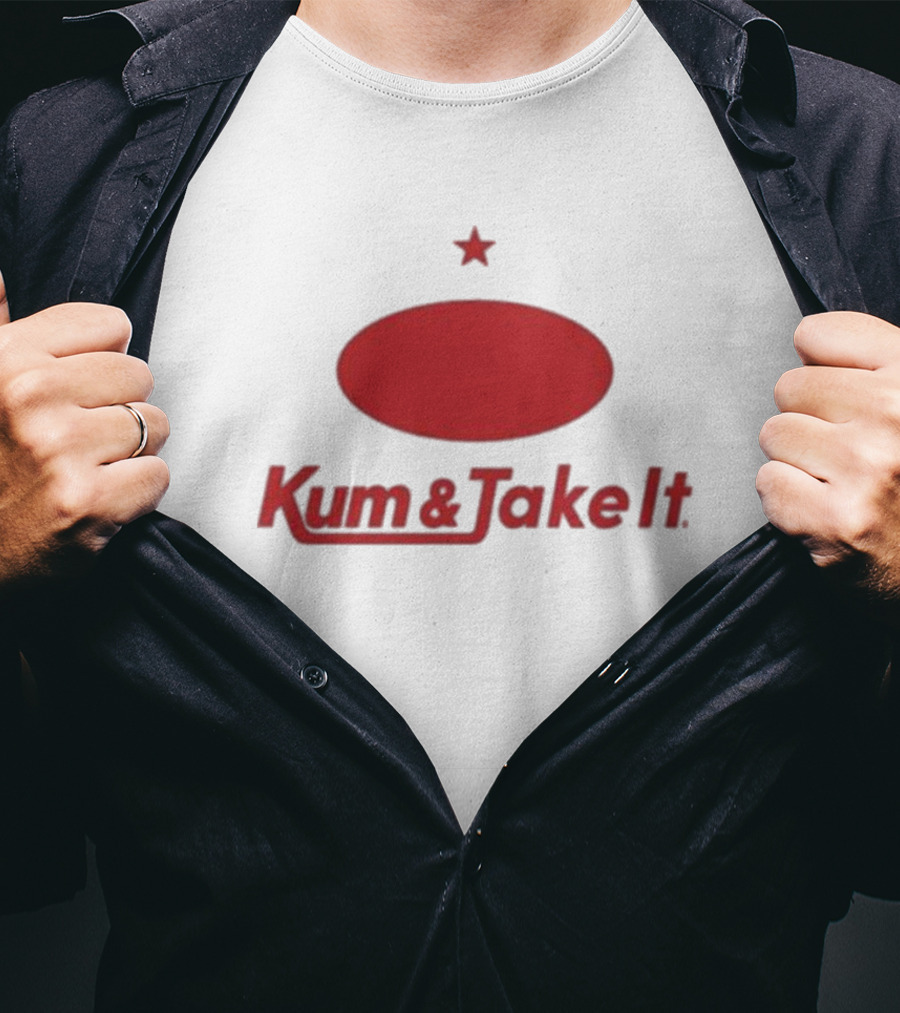 Kum And Take It Red Oval Star T-Shirt