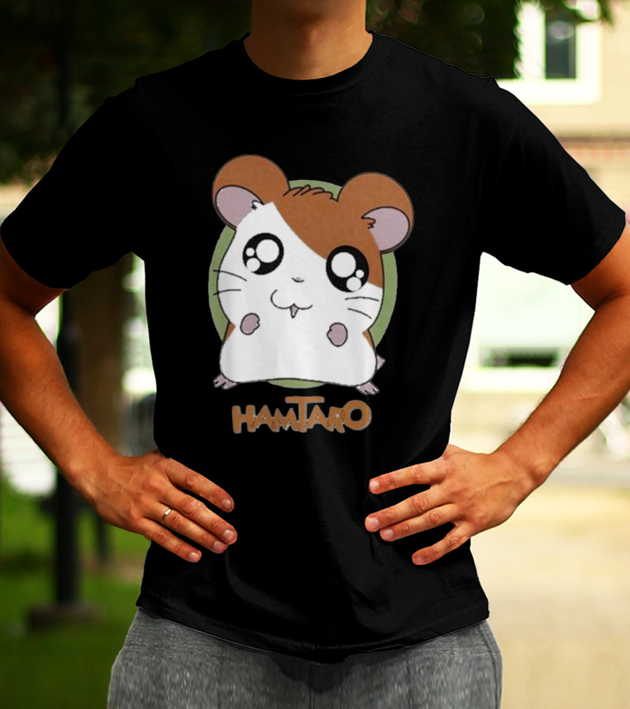 Mamono World Hamtaro Goataro Cute Hamster Friend T-Shirt
