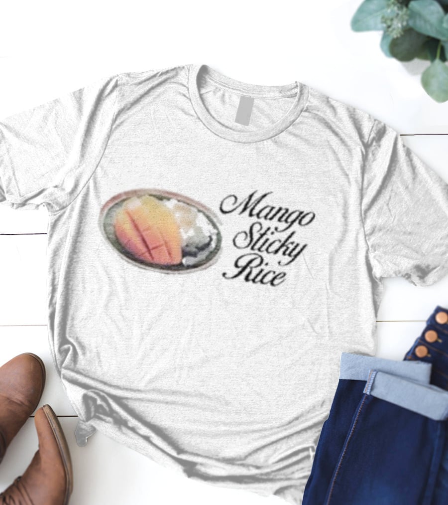 Mango Sticky Rice Tropical Fruit With Sticky Rice T-Shirt
