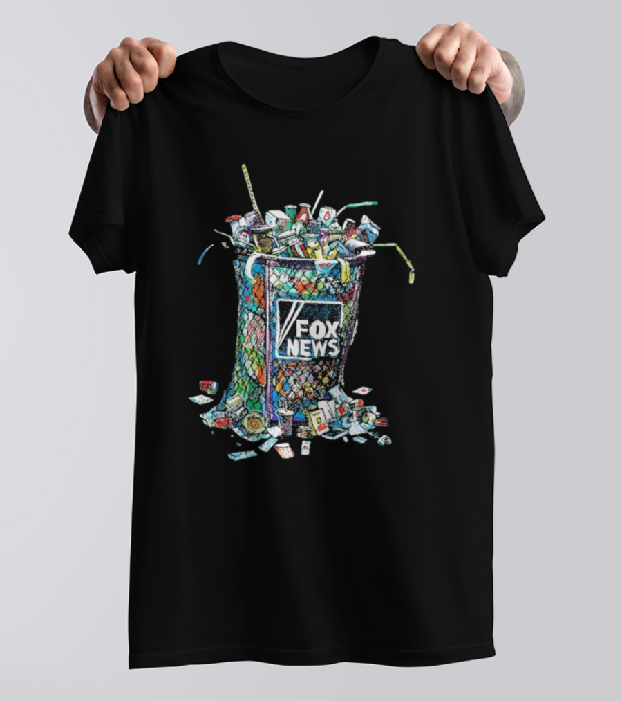 Michael De Adder Fox News Trash Can T-Shirt