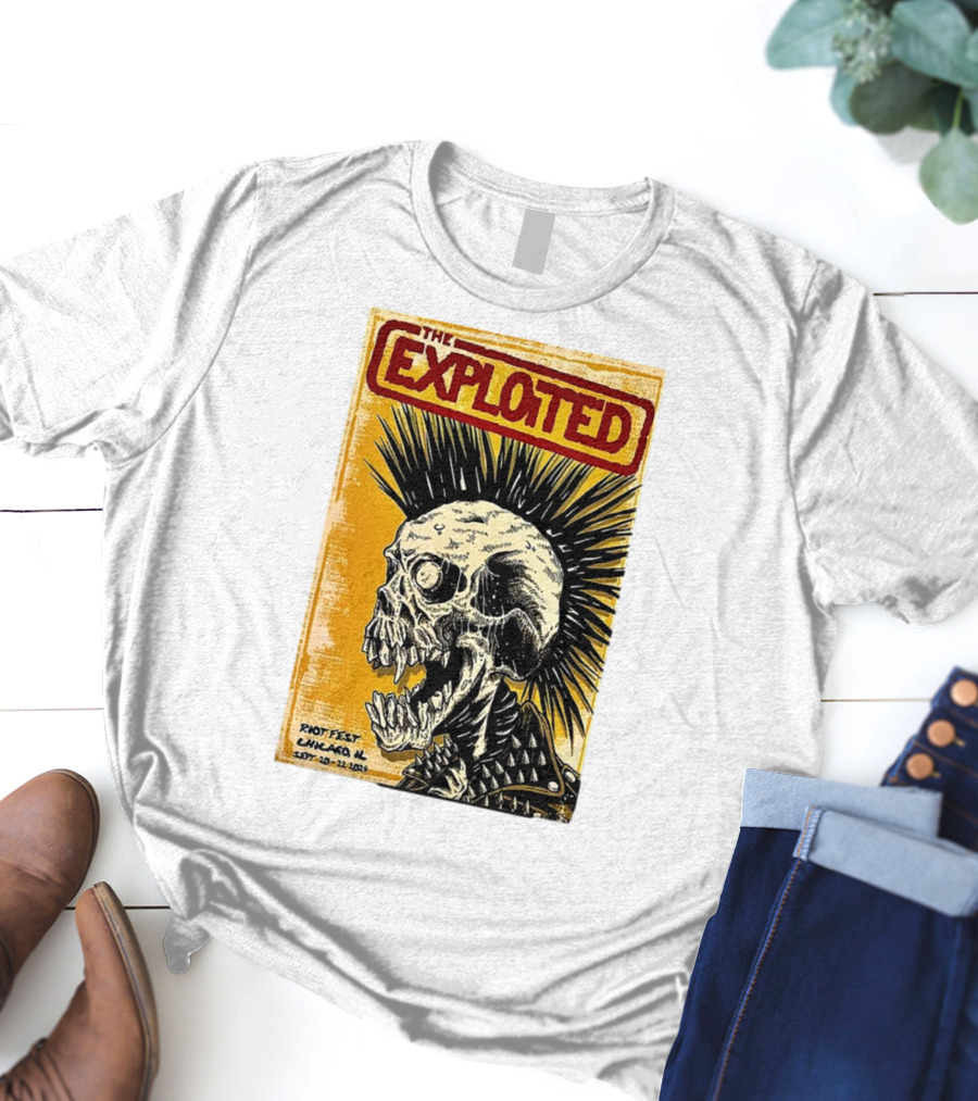 The Exploited Skull Riot Fest Chicago IL Sept 20-22 T-Shirt