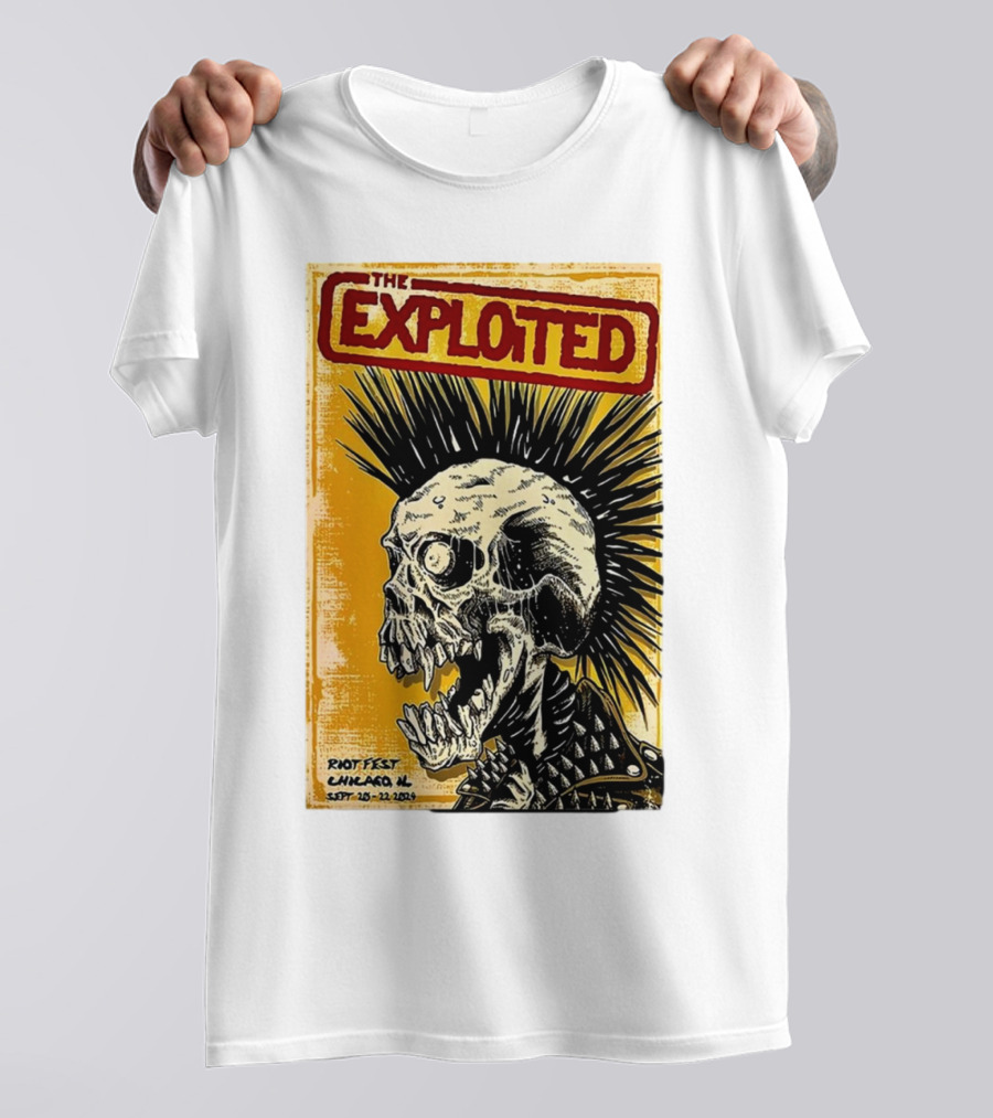 The Exploited Skull Riot Fest Chicago IL Sept 20-22 T-Shirt