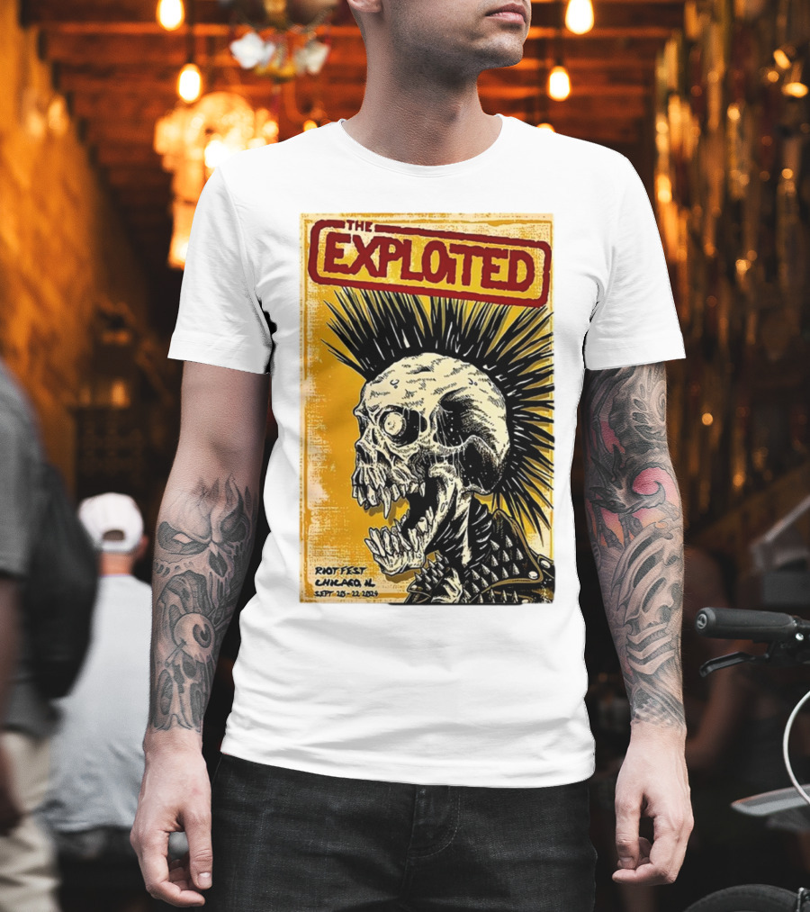 The Exploited Skull Riot Fest Chicago IL Sept 20-22 T-Shirt