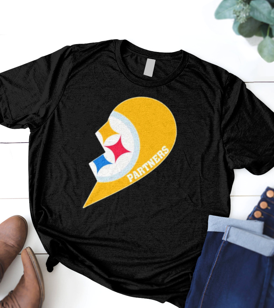 Steelers Partners Half Heart Logo Emblem T-Shirt