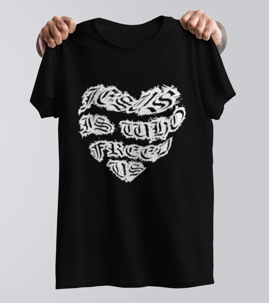 Kai Cenat Wearing Jesus Is Who Freed Us Heavens Fallen Angels Do You Know Jesus T-Shirt
