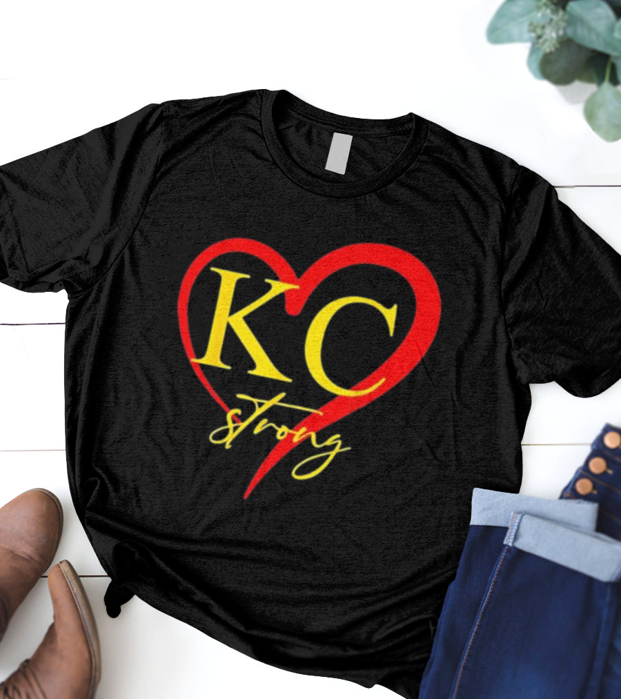 KC Strong Heart Design Kansas City Strong T-Shirt
