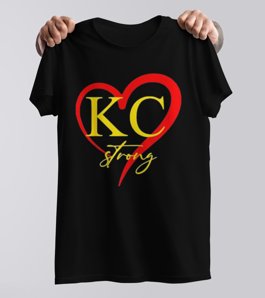 KC Strong Heart Design Kansas City Strong T-Shirt