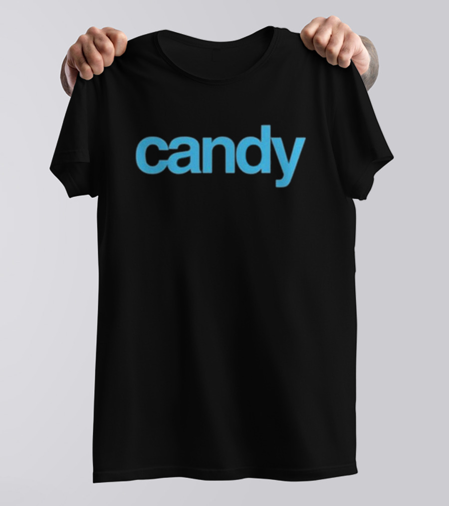 Maison Rapido Candy Blue Text T-Shirt