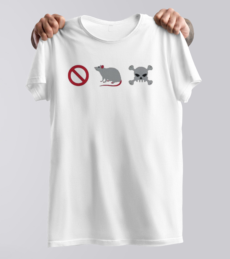 No Rat Skull Poison T-Shirt