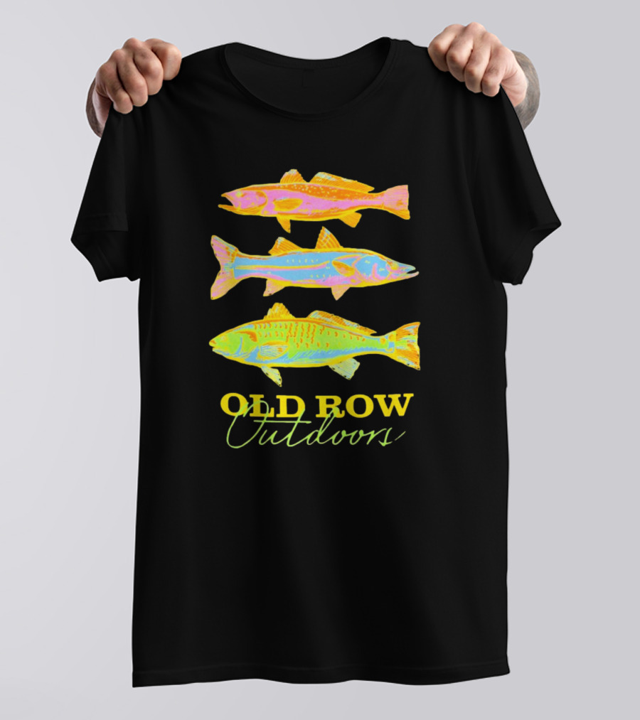 Old Row Outdoors Neon Fish Trio T-Shirt