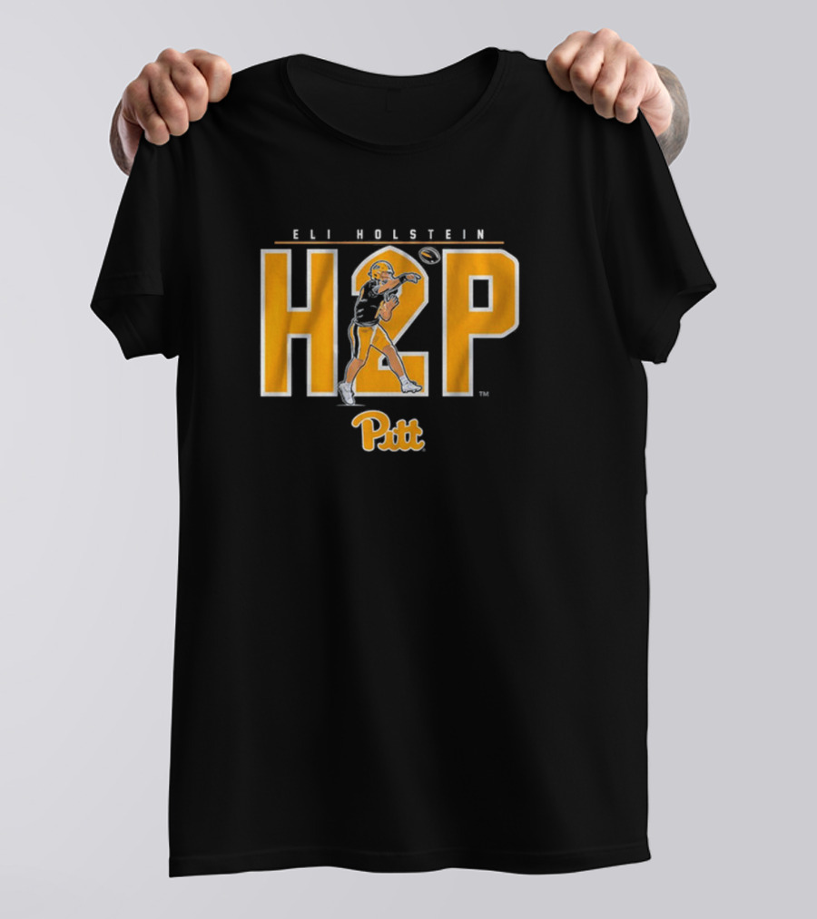 Eli Holstein H2P Pitt Panthers Football Quarterback T-Shirt